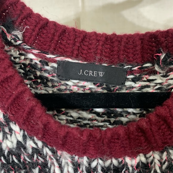 J. Crew Marled Color Block Sweater - Picture 4 of 7